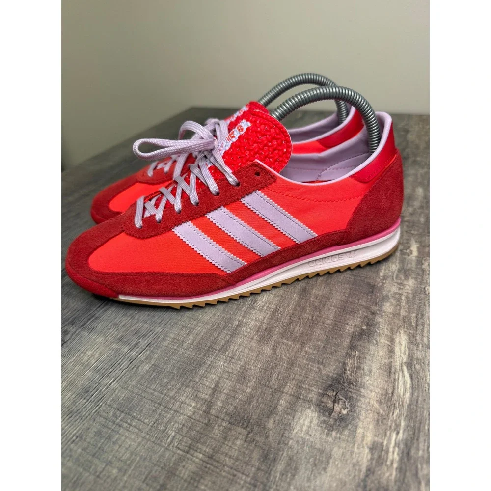 Adidas SL 72 RS Red Pink Purple JH7392 Women 8 Low Top Sneakers